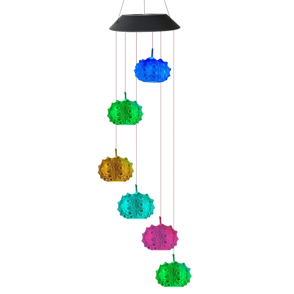 Светодиодный светильник на солнечной батарее с бабочкой и ветровыми