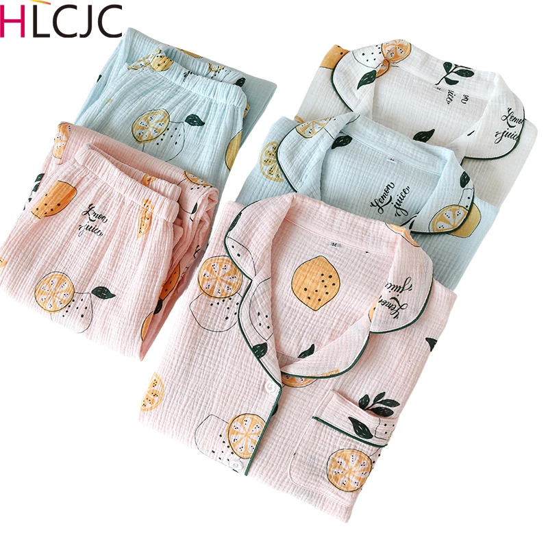 2021 новые свободные лимонного цвета с рисунками из мультфильмов пижамы для женщин