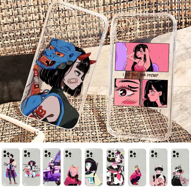 

Cute Girl Vinne Art Phone Case for iphone 13 11 12 pro XS MAX 8 7 6 6S Plus X 5S SE 2020 XR case