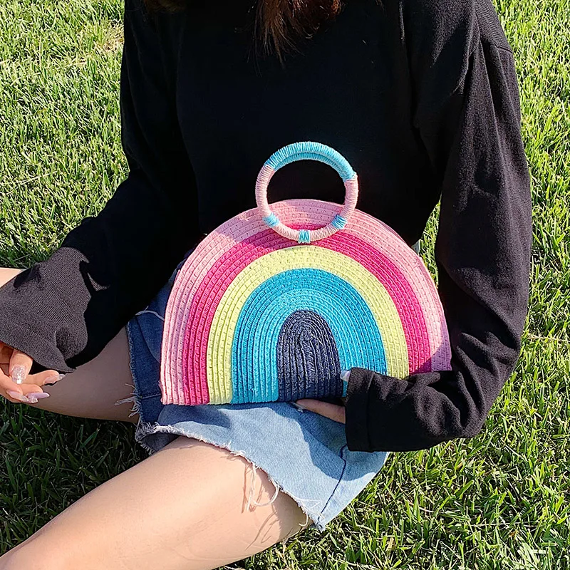 Сумки для женщин ручная соломенная сумка женские сумки ручной работы Женская