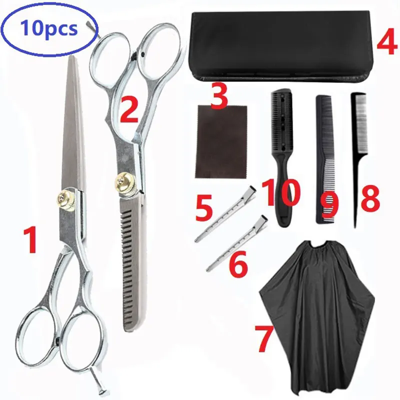 

Hair Cutting Scissors Shears Set Hairdressing Salon Professional Barber Hair Cutting Tool Set MH88