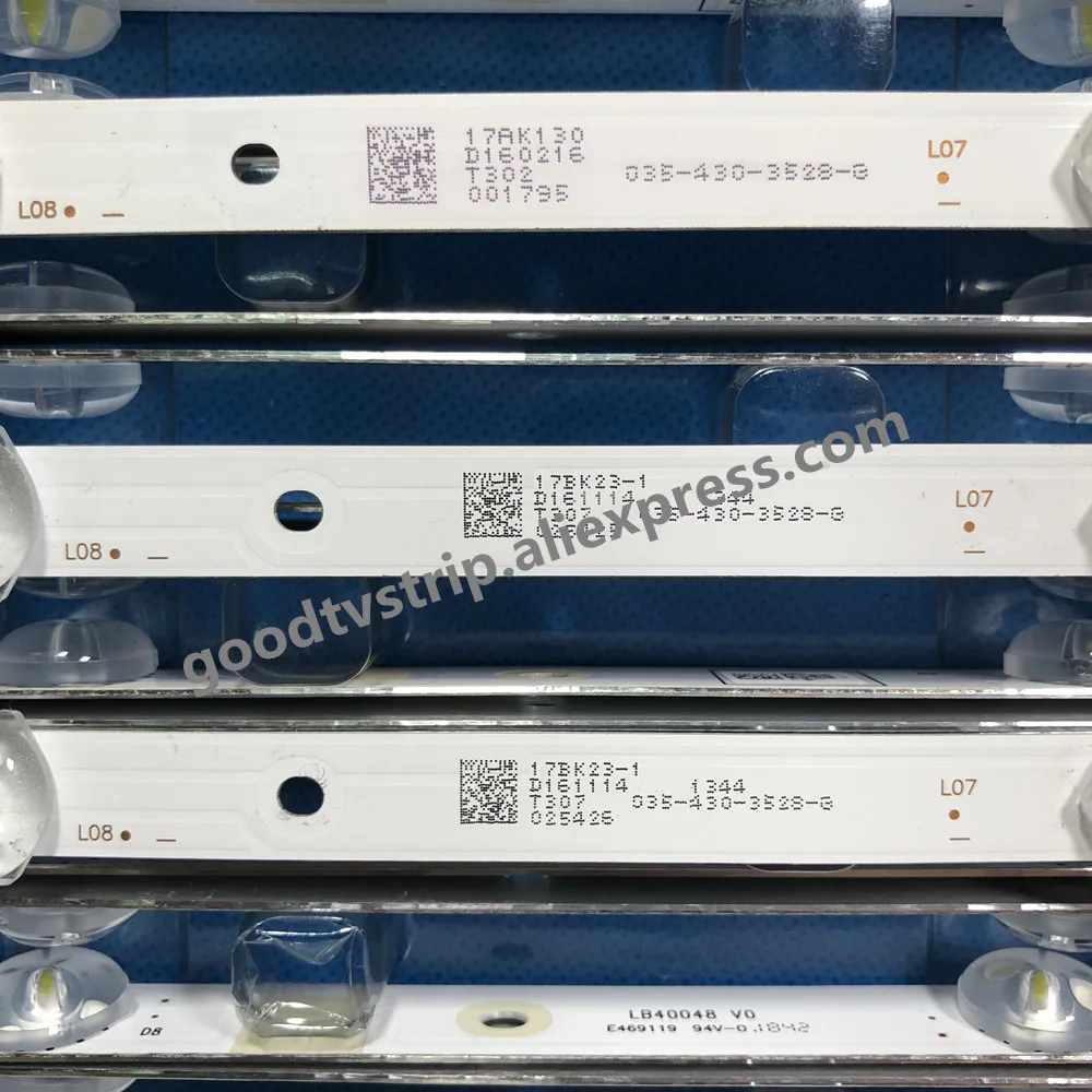 3 шт./лот для 43L1600C 2600C 43L26CMC L43E9600 JL.D43081330 140FS M E469119 8 лампы 755 мм|Светодиодные панели| |