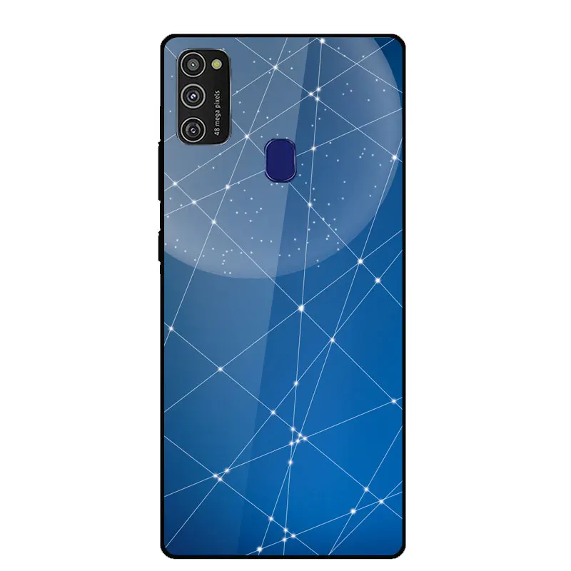 

For Samsung Galaxy M11 Case Ultra Thin Tempered Glass Phone Case For Samsung M11 A11 Soft Silicone Bumper Protective Back Cover