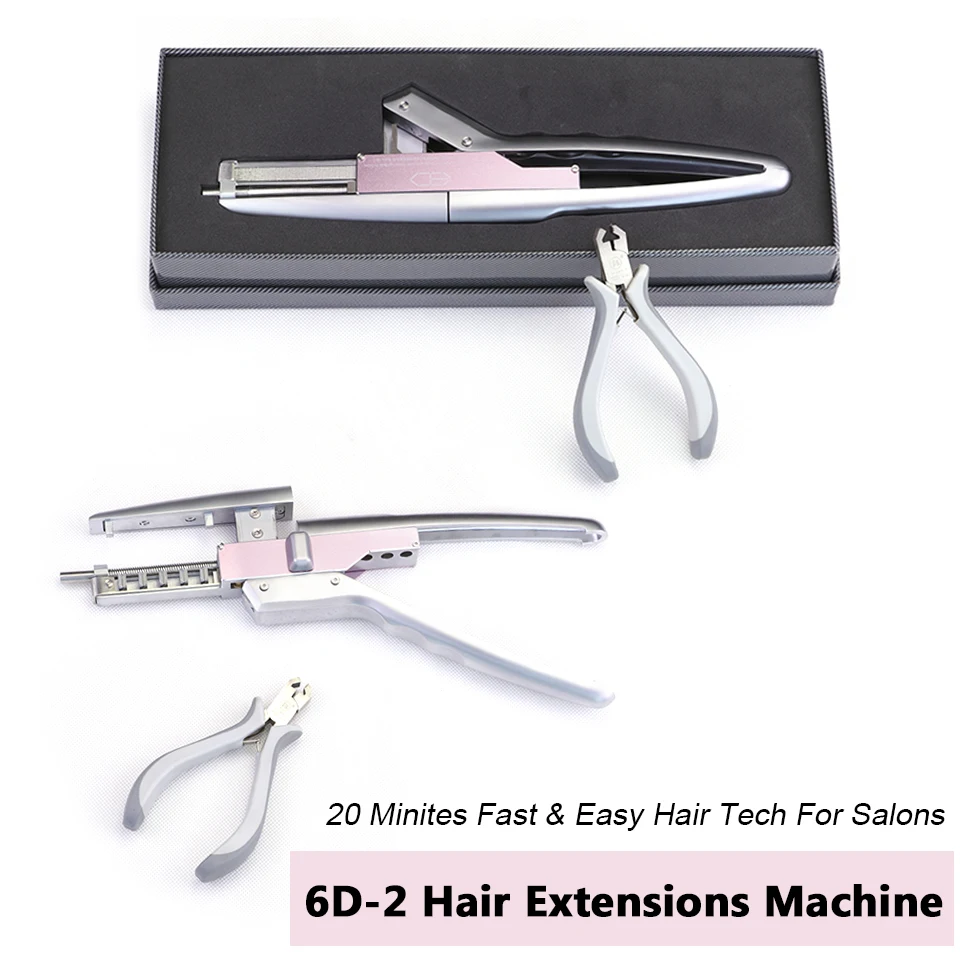 6D2 Hair Machine For 6D-2nd Generation Hair Extensions Fast Installment Styling Tools Carbon Fiber Material With Pliers