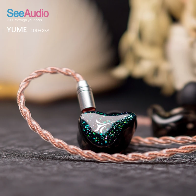 Наушники SeeAudio Yume 2BA 1DD с гибридным драйвером Hi Fi наушники монитором музыки для