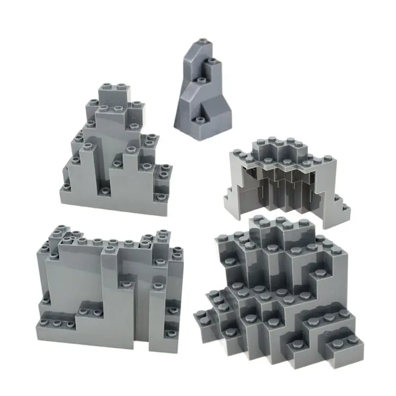 

1-10Pcs MOC MOUNTAIN BRICK Rock Panel Rectangular 4x10x6 eBuilding Blocks Brick part DIY Toys Compatible with 6082 6083
