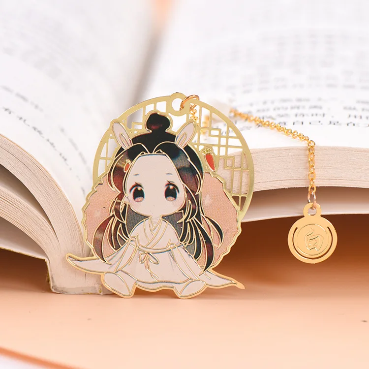 

Anime Mo Dao Zu Shi The Untamed Cosplay Tian Guan Ci Fu Cosplay Bookmarks For Book Metal Books Mark Toy Gifts For Girls CS310