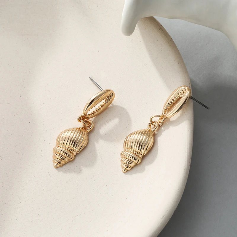 Новинка 2019 пляжные серьги в виде раковины женские модели увеличенные