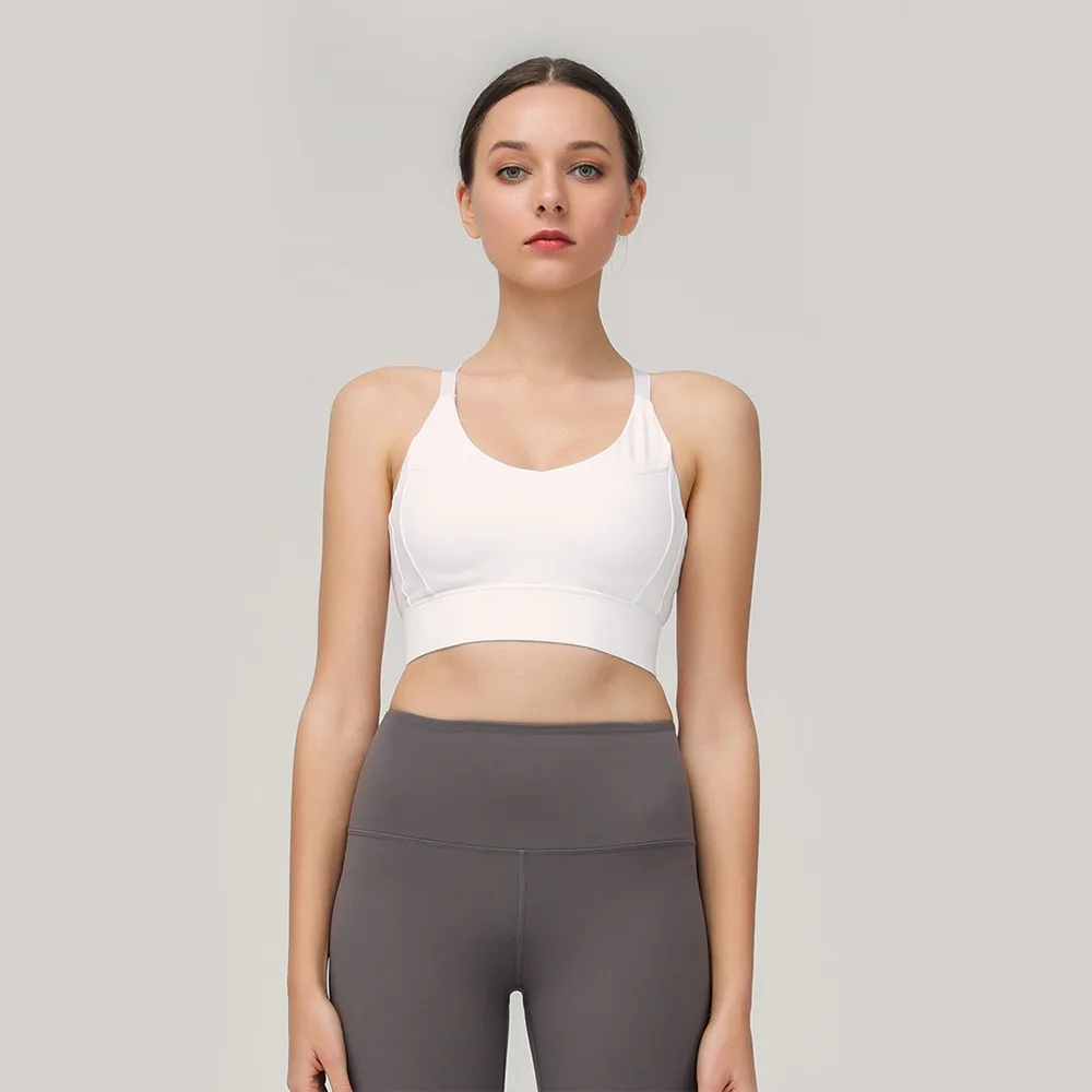 

Adjustable Women Seamless Soft Breathable High Waist Yoga Gym Fitness Clothing Sportswear Crop Top Workout Sports Bra
