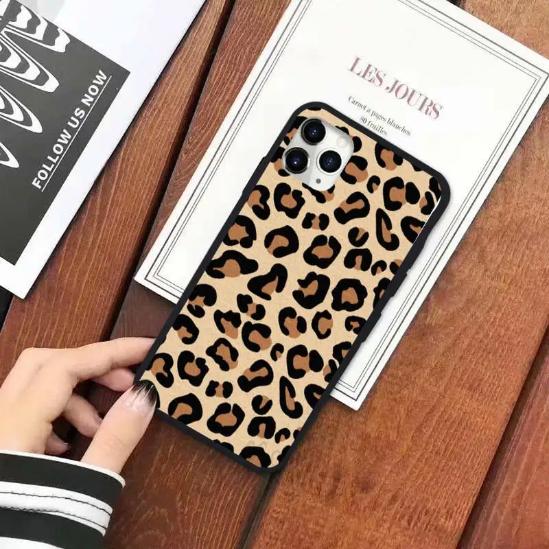 

Leopard high quality cover Phone Case for iPhone 11 12 pro XS MAX 8 7 6 6S Plus X 5S SE 2020 XR