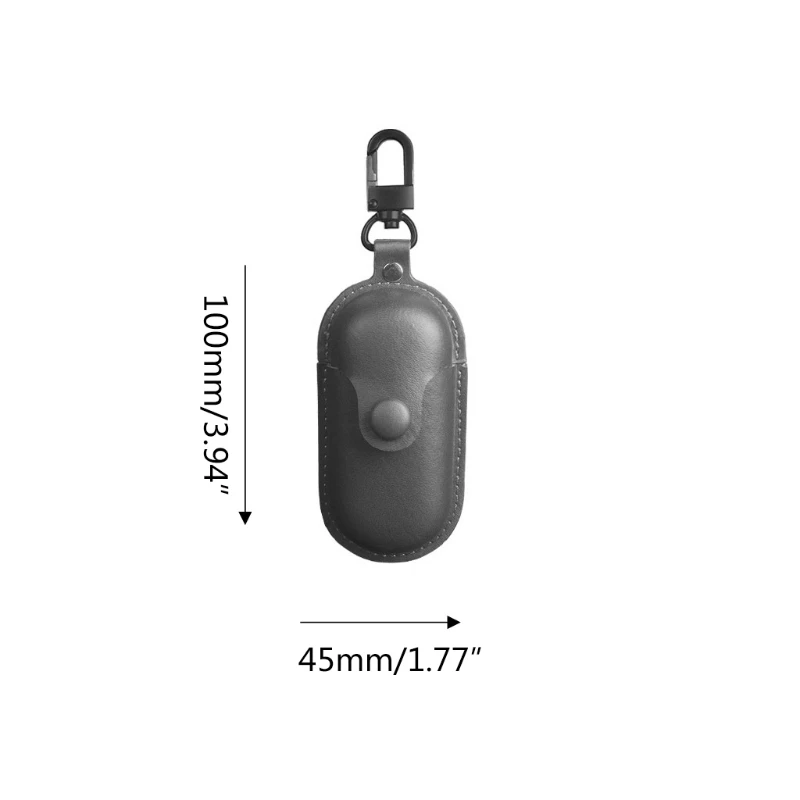 

Leather Earphone Case Luxury Protective Cover with Keychain for Hua wei FreeBuds Lite Wieless Headset Charging Box