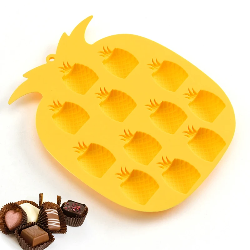 

Silicone Ice Cube Mold Kitchen Aid Gadgets For Home and Accessories Utensils Homemade Ice Cream Chocolate Jelly Pineapple Mould