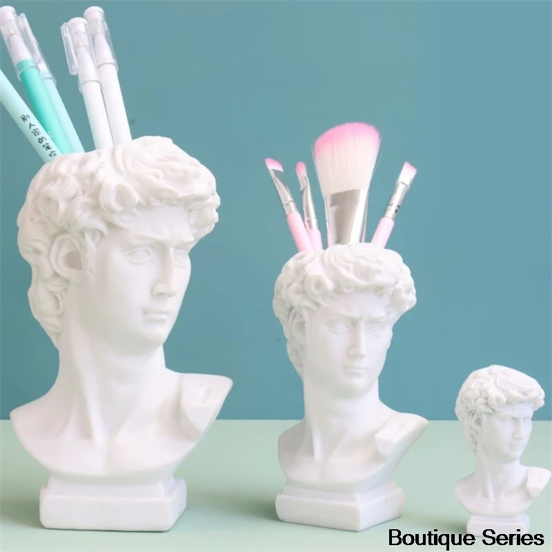 

Nordic Style Portrait Vase Human Head Flower Vases Resin David Flowers Art Decor