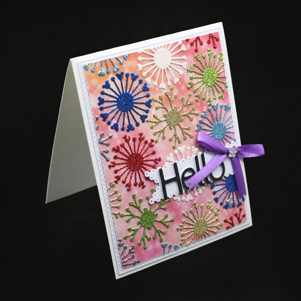 Фон цветок металлические трафареты для пресс-формы DIY альбом скрапбукинга бумага