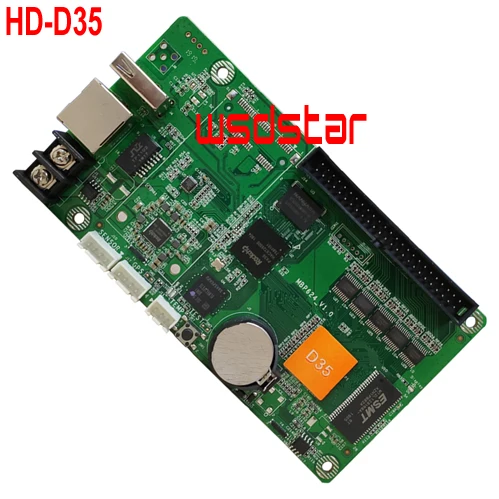 HUIDU HD D15(640*64) D35(1024*64) D35 + HUB75E 5(1024*64) полная карта управления цветом для P2 P2.5 P3 P4 LED Module