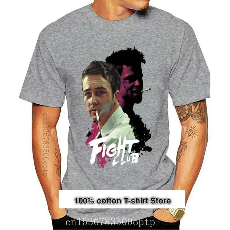 

Camiseta con póster de película para hombre, ropa de moda con cuello redondo, nuevo CLUB de Lucha, Envío Gratis