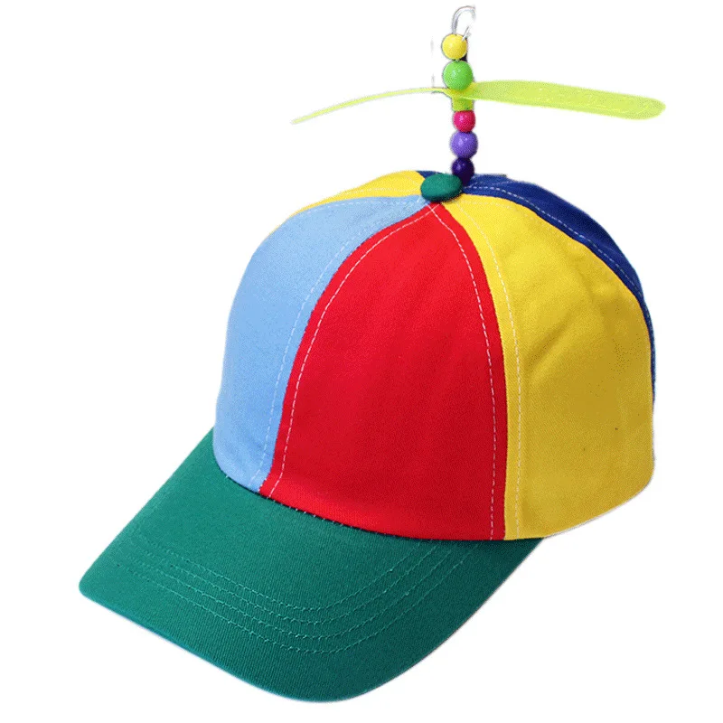 

Adult Propeller Beanie Hat Clown Costume Baseball Copter Helicopter Ball Cap