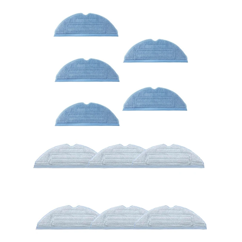 

11 Pcs Vacuum Cleaning Pads Robot Vacuum Part Mopping Cloths Reusable Mop Cloth, 5 Pcs Blue & 6 Pcs White