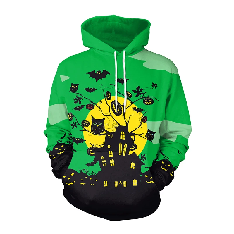 Страшный призрак костюм на Хэллоуин Женская Толстовка смешной череп Облегающее