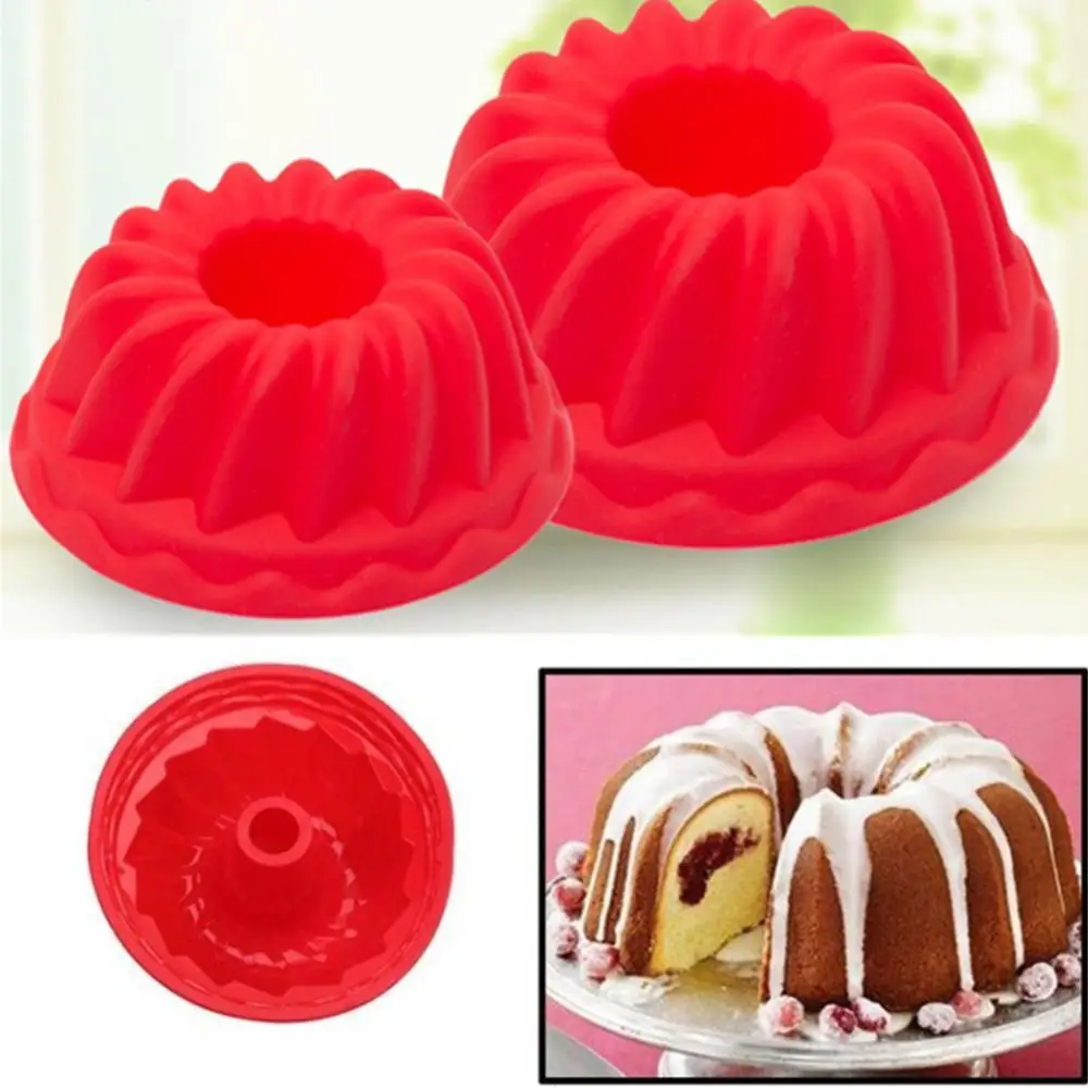 

2Pcs Cake Baking Mold Spiral Ring Cooking Silicone Mold Bakeware Kitchen Bread Cake Decorate Tool Perfect for Making Cake
