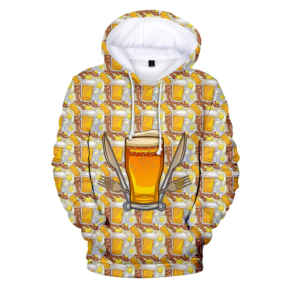 

Hot Selling Yellow 3D Hoodie Beer Men/Women Sweatshirt Beer Spring Autumn 3D Long Sleeve Pullover Fashion Casual Top