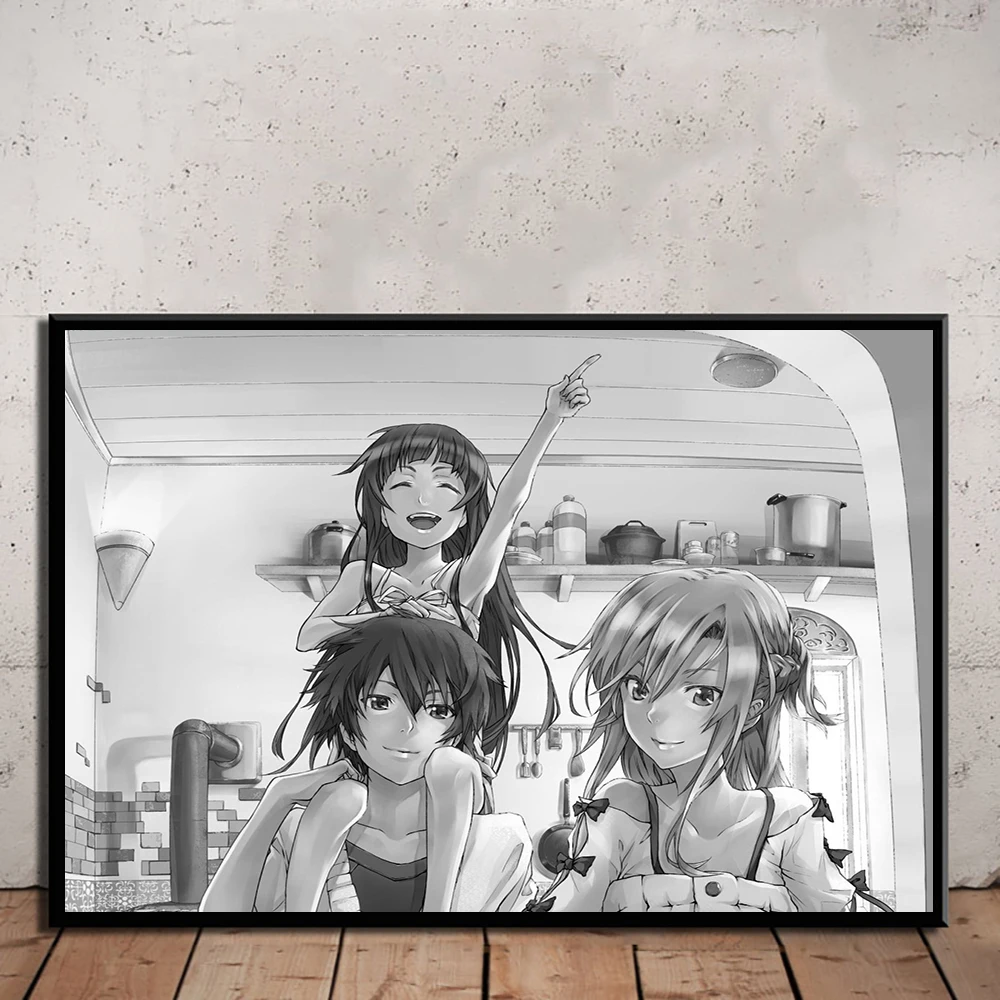 

Wall Artwork Modular Animation Sword Anime Canvas Poster Home Decor Modern Print Picture Canvas Painting For Living Room Framed