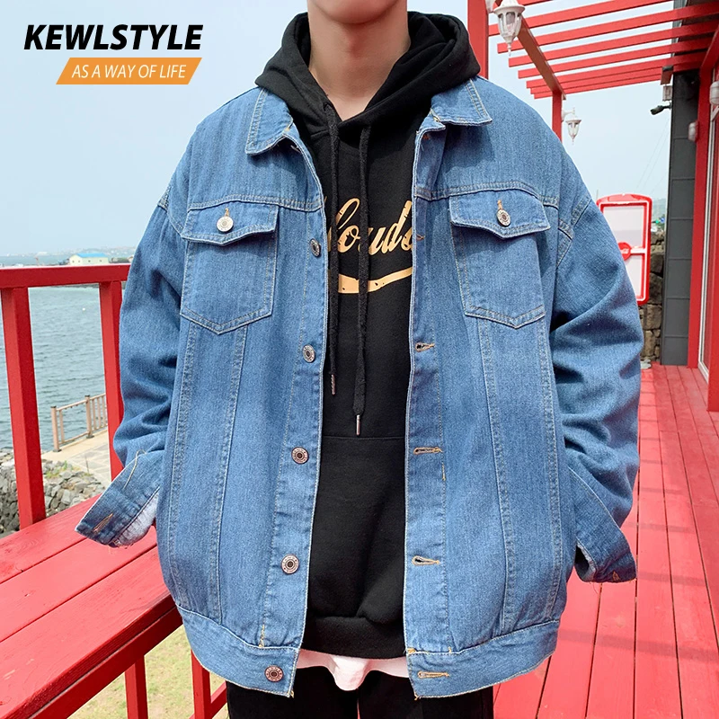 Мужские джинсовые куртки Корейская одежда мужские пальто Хип Хоп Уличная 2019