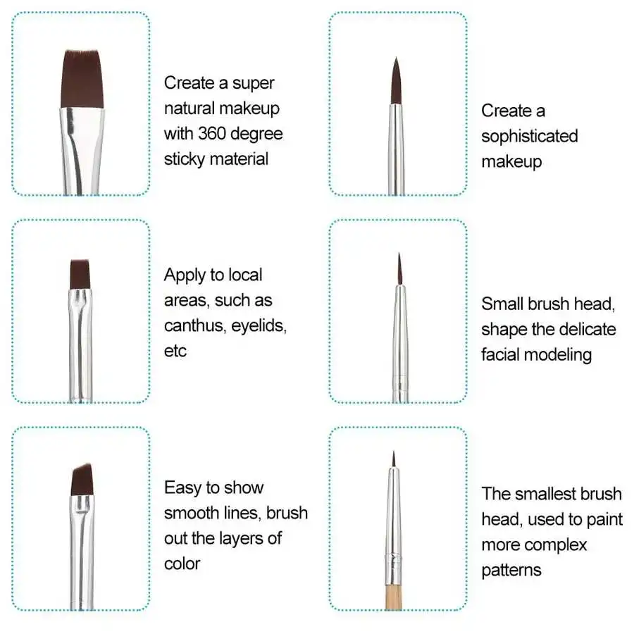6 шт. кисти для рисования на лице и теле | Красота здоровье
