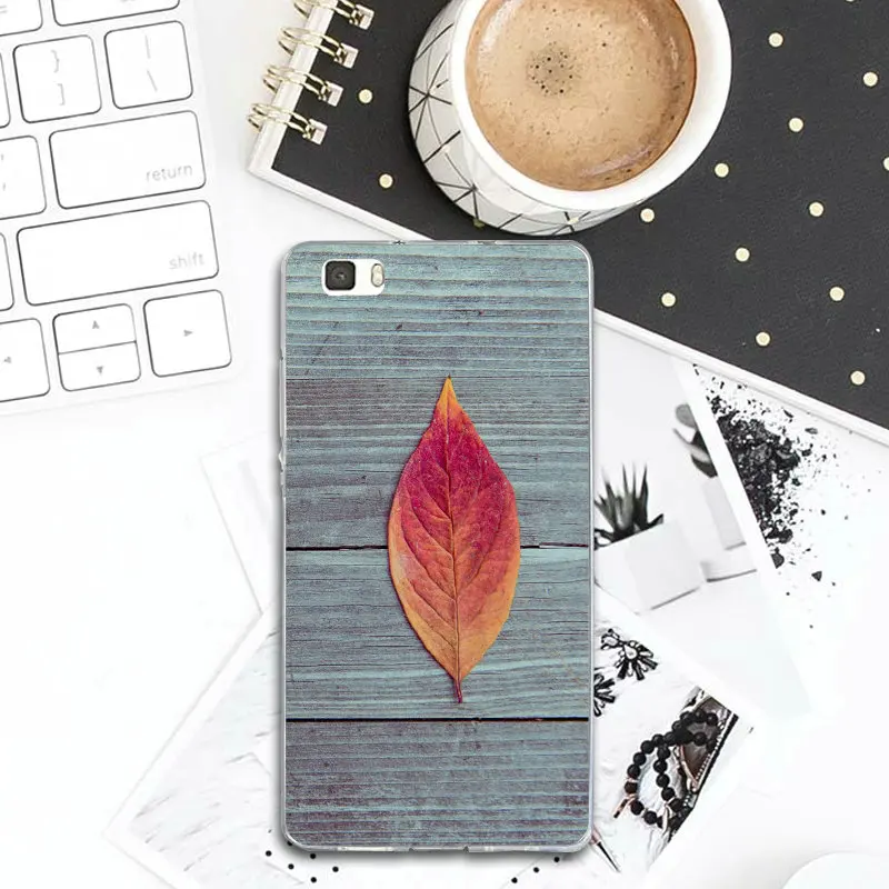 For Huawei Y3 Y5 Y6 Y7 Y9 II Prime Pro P Smart 2018 2019 Mate 7 8 9 10 20 Lite Soft TPU Phone Cases Beautiful Pink Leaf Art |