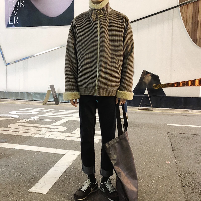 Мужские пальто 2021 осень и зима новое хлопковое для детей M-XL лацкан темперамент