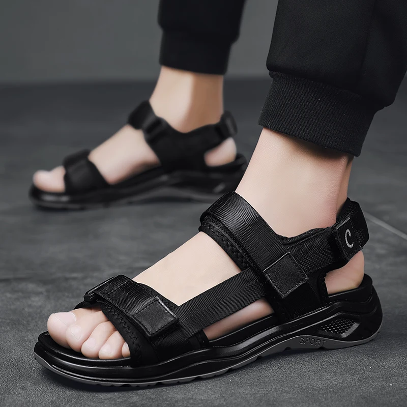 

cuero sandalle mens sandalsslippers verano 2019 hombre safety erkek sandalet sandali da casual sandale romanas sandals sandel