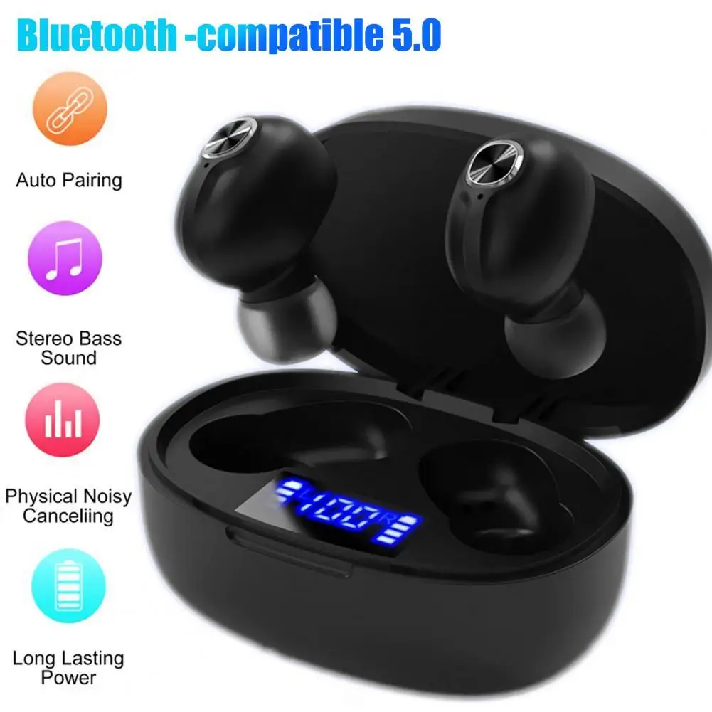 

2 шт., беспроводные наушники-вкладыши с дисплеем