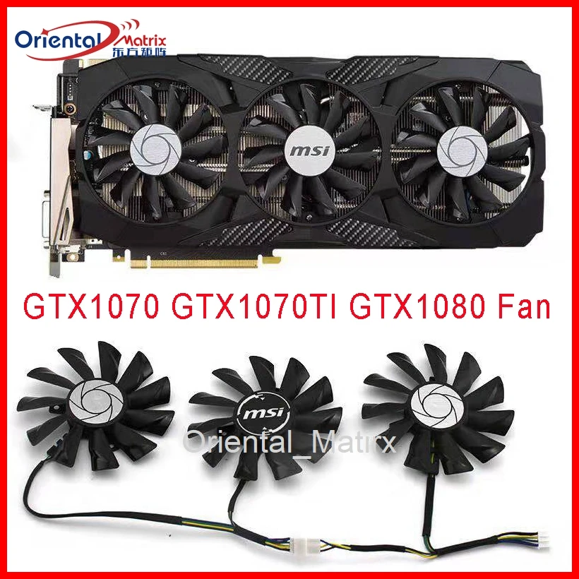 Бесплатная доставка PLD09210S12HH DC 12 В 0 40a 85 мм VGA вентилятор 4 контакта для MSI GTX1070 GTX1080