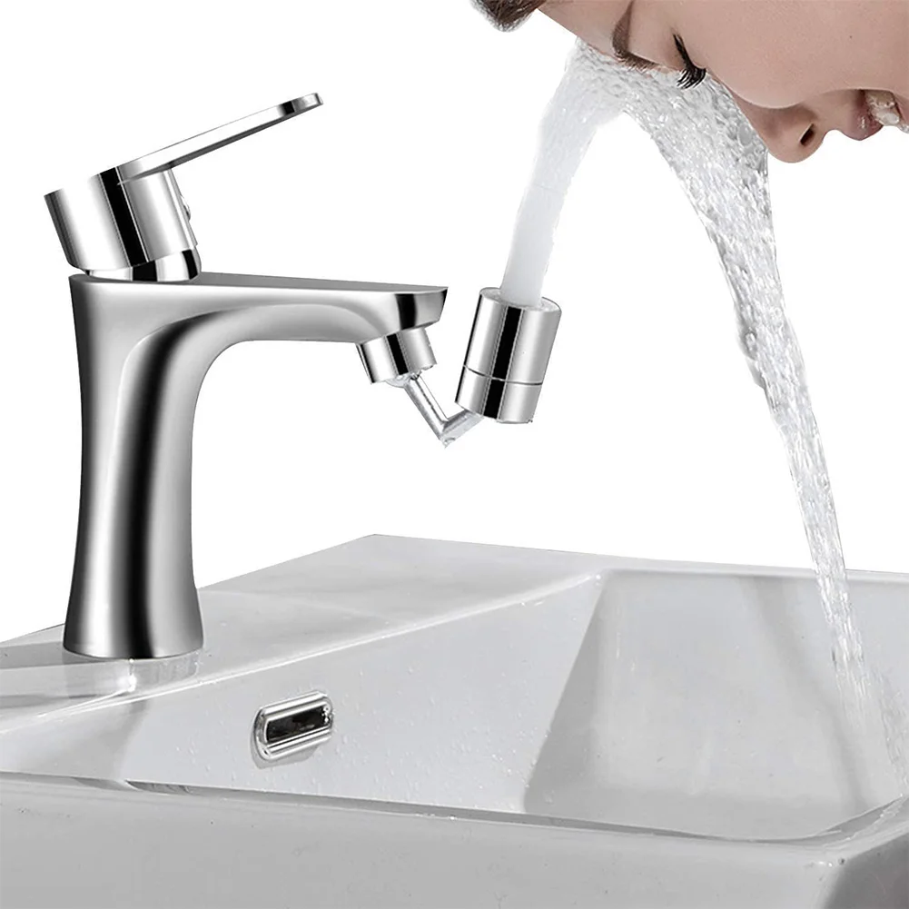 

Universal Splash Filter Faucet Rotate Water Outlet 720 degree Bathroom Basin Lengthen Extender Household Water Saving Nozzle