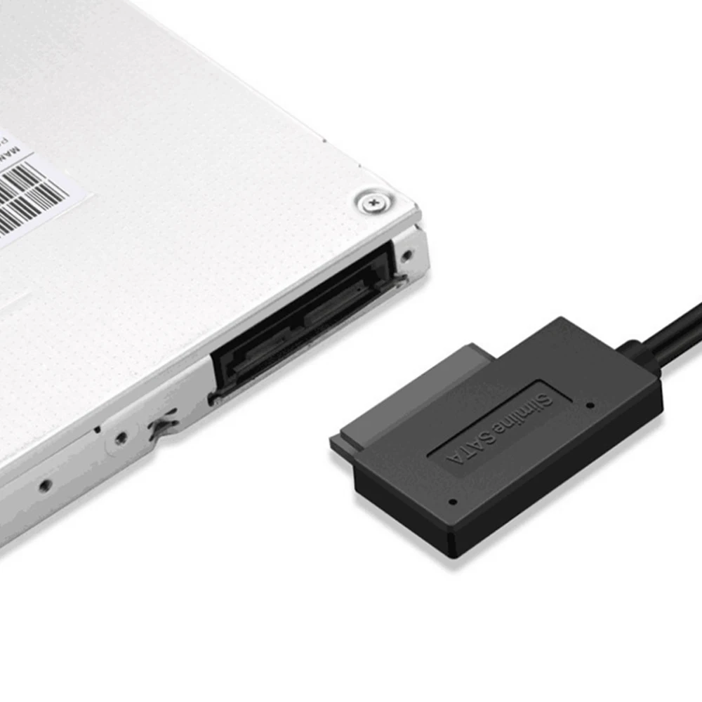 2021 USB-адаптер для ПК 6P 7P CD DVD Rom SATA к USB 2 0 конвертер slim Sata 13-контактный Кабель-адаптер