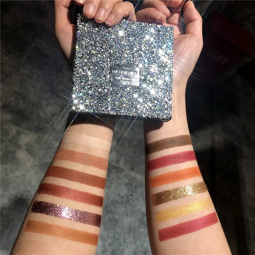 1 шт. Модная палитра теней для век 12 Цвета матовые тени блестящие Nude Make Up набор