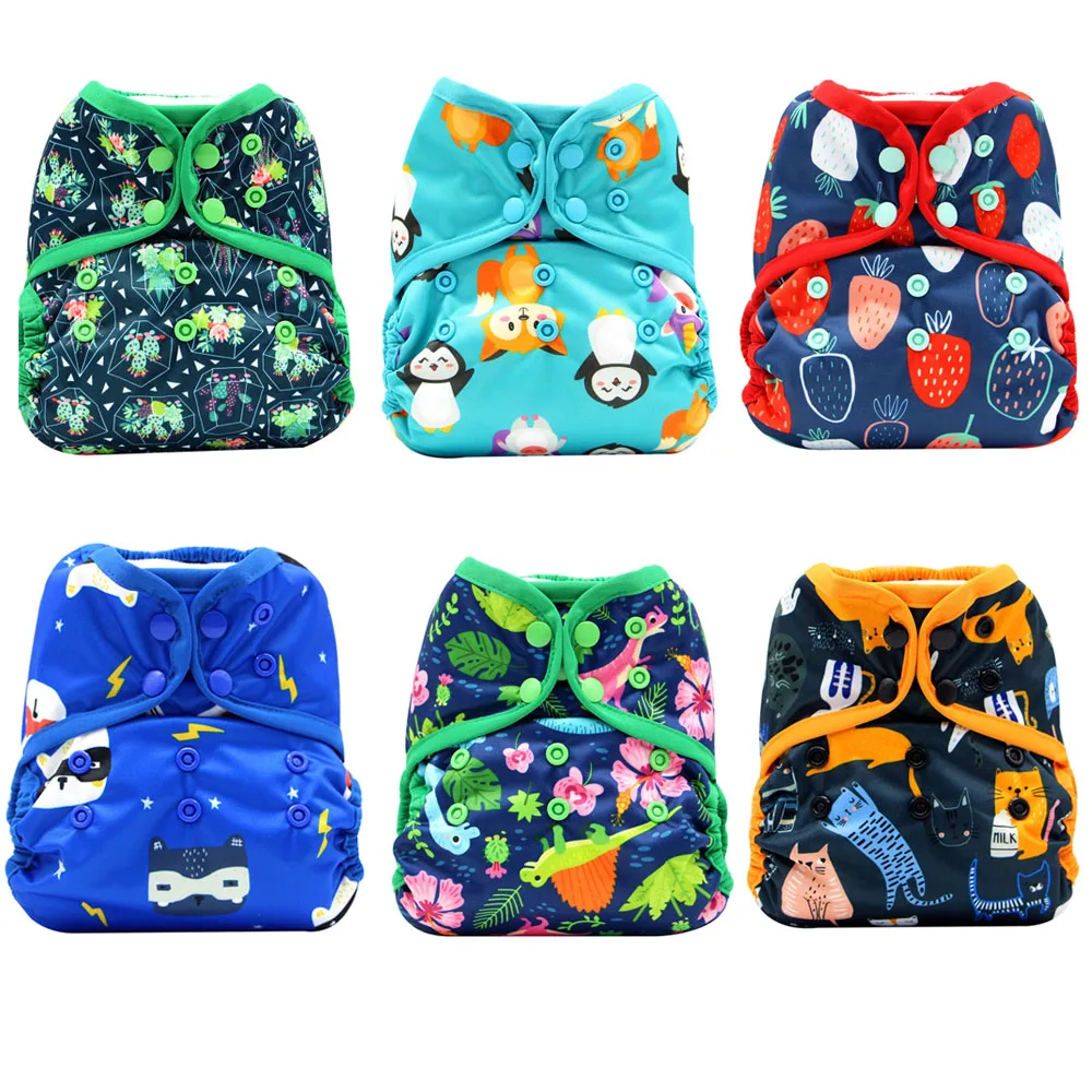 

Детский Карманный тканевый подгузник, многоразовый Регулируемый моющийся подгузник, Женский чехол для ребенка 3-15 кг