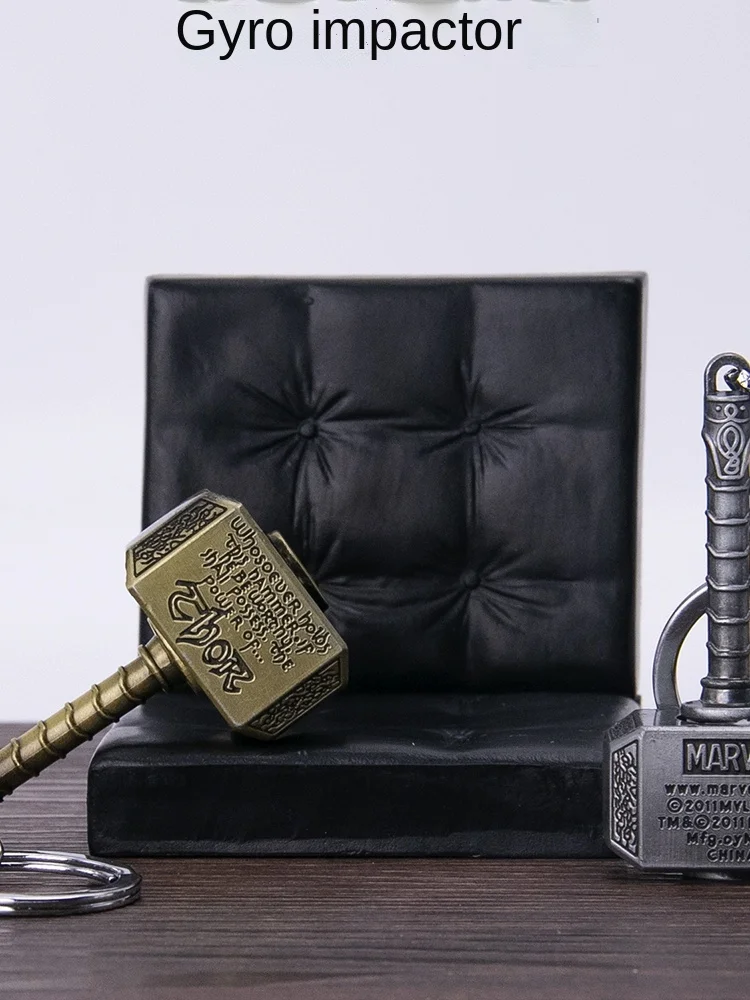 

Thor's Hammer Fingertip Spinner Keychain Decompression Adult Birthday Gift Boys Toys For Boyfriend