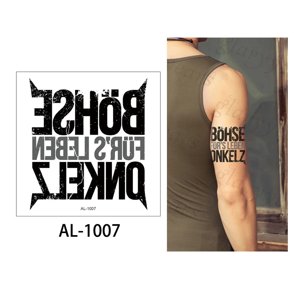 AL-1007 Glaryyears 1 лист 10*10 см футбол для временного макияжа тату-стикер поддельные тату флеш-тату водонепроницаемый маленький боди-арт для мужчин и женщин - Цвет: AL-1007