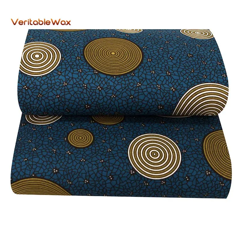 Африканская анкарская полиэфирная восковая ткань с принтом veritableWax Высокое