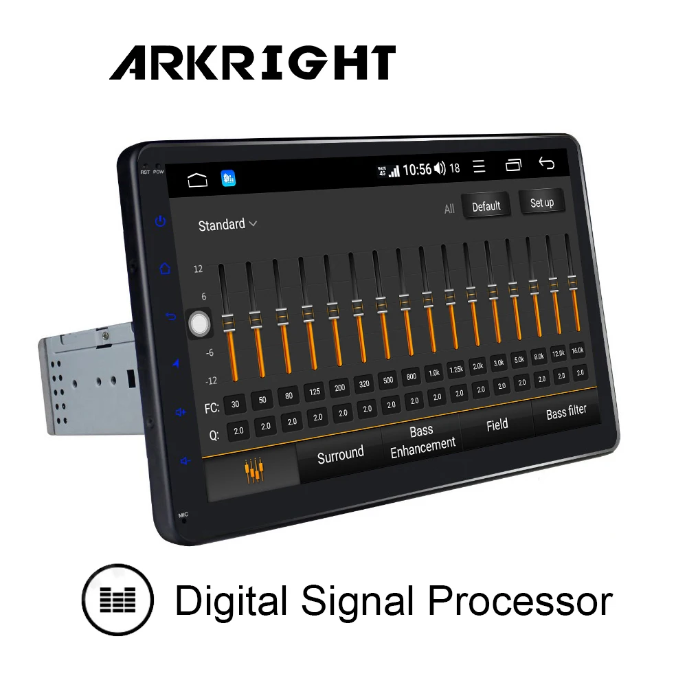 Автомагнитола 1 Din 10 дюйма 4 + 64 ГБ Bluetooth GPS/видеовыход/SWC/IPS/SPDIF | Автомобили и