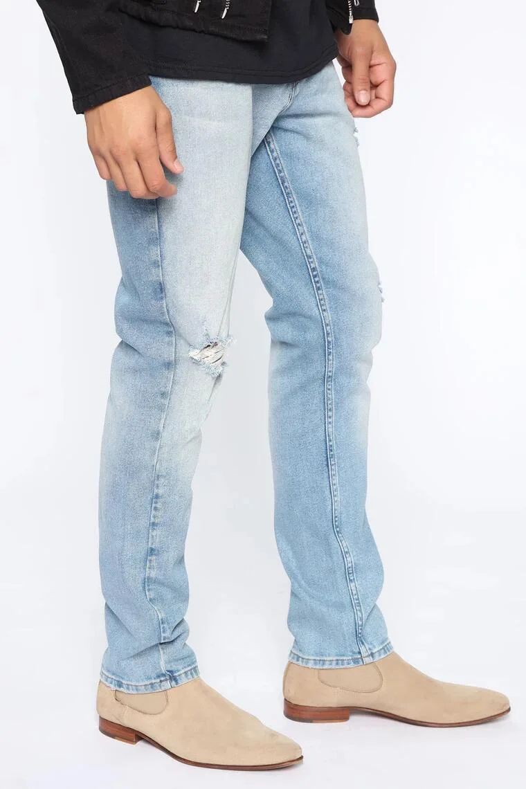 

Pantalon Jean Homme New Mens Fashion Vaqueros Man Jeans Simple Pantalon Vaquero Hombre Ripped Straight Casual Baggy Jeans Men