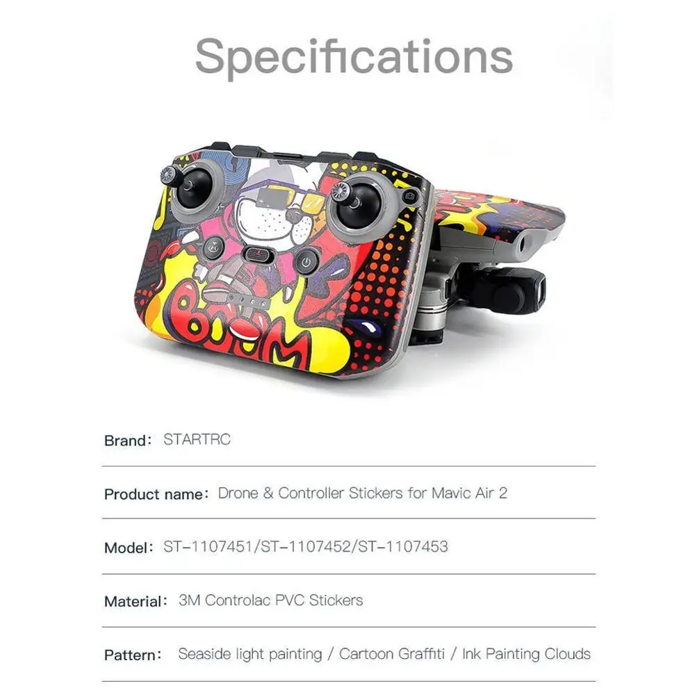 Водонепроницаемый защитный чехол ПВХ наклейки Дрон тело рычаг протектор для
