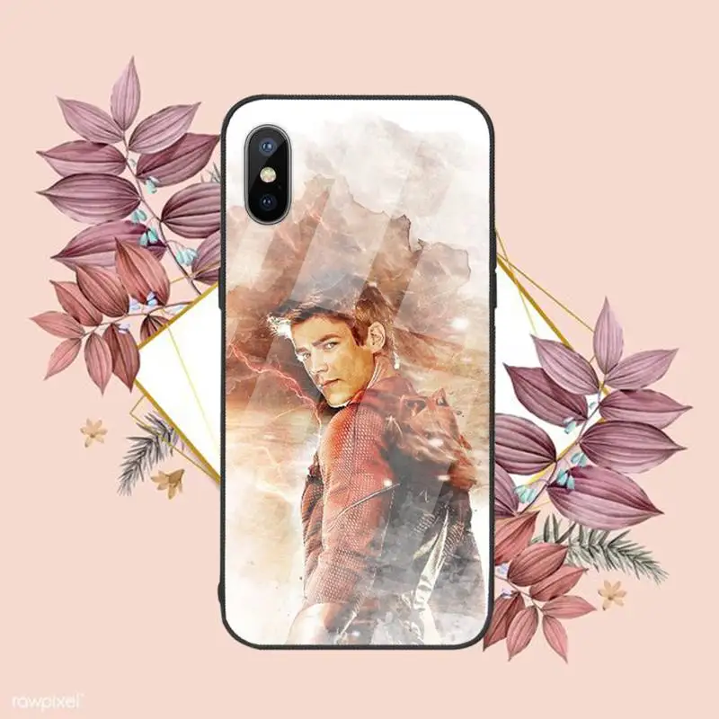 

science fiction TV series Hero The Flash Phone Case Tempered glass For iphone 6 6S 7 8 plus X XS XR 11 12 mini PRO MAX