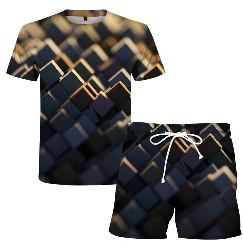 

Комплект из футболки и спортивных шорт, футболка и шорты, для активного отдыха, 2021