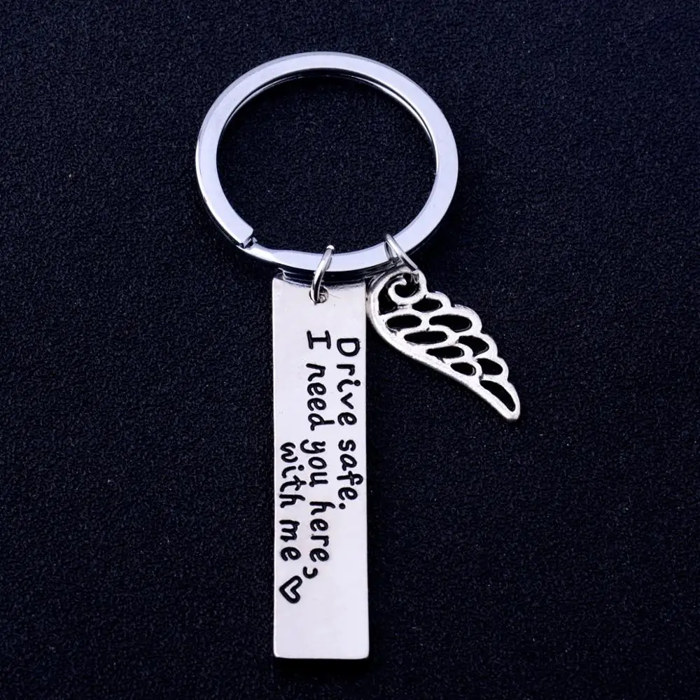 Брелки с надписью Drive Safe I Need You With Me | Украшения и аксессуары