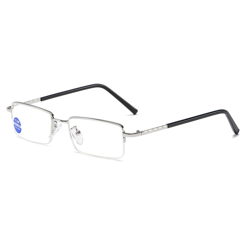 

Ultralight Metal Half-frame Anti-blue Light Reading Glasses Diopter +1.0 +1.5 +2.0 +2.5 +3.0 +3.5 +4.0 HD Presbyopia Eyeglasses