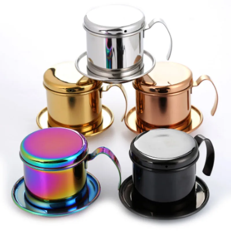 Топ из нержавеющей стали вьетнамская кофеварка для наполнения капельницей