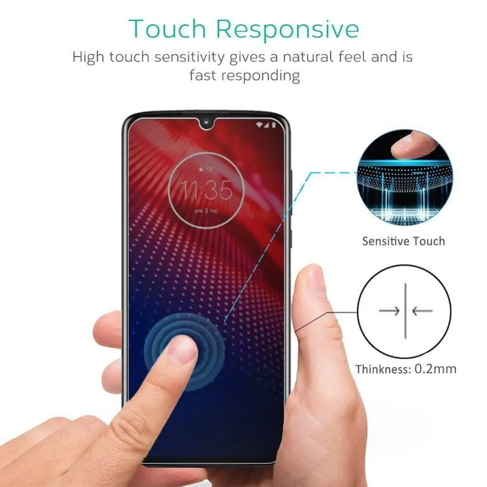 Антишпионское закаленное стекло для Motorola Moto G7 P30 Play PLUS Z4 Защита экрана One Note мощное