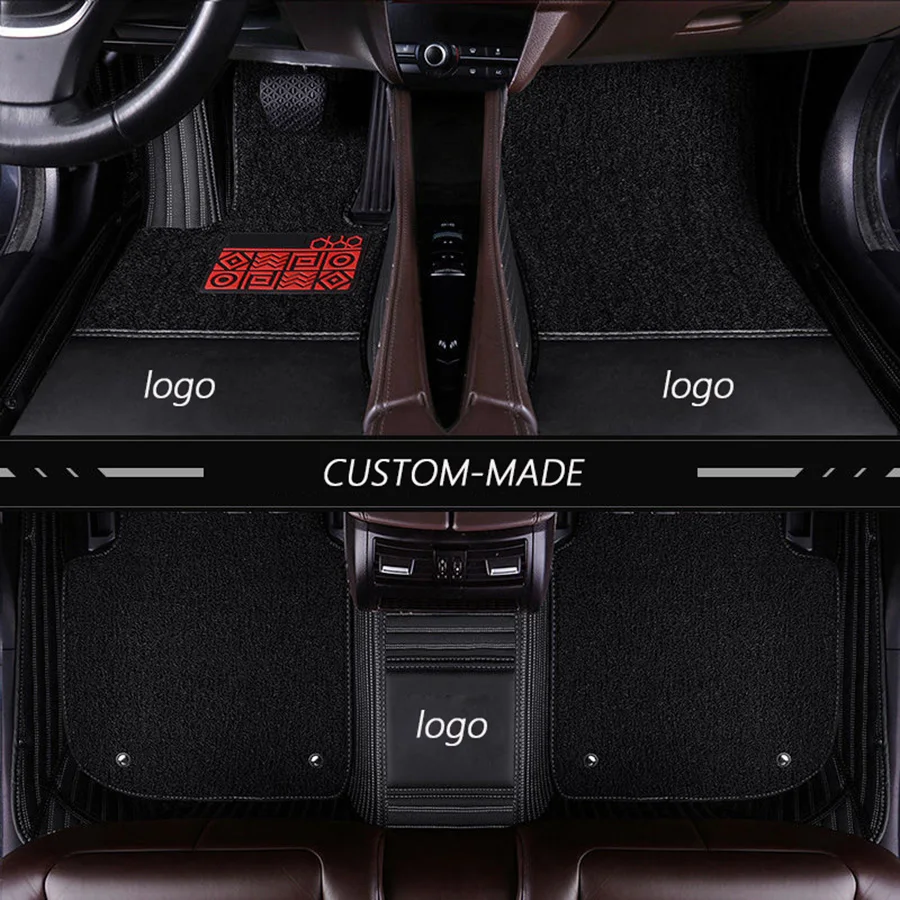 Новые кожаные автомобильные коврики на заказ для Volkswagen polo sedan touran 2007 golf 4 5 6 passat b5 b6 b7 Tiguan аксессуары ковер